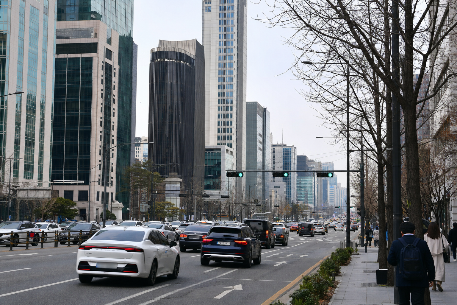 역삼역과 선릉역 주변 도심 출퇴근 도로 연수 코스
